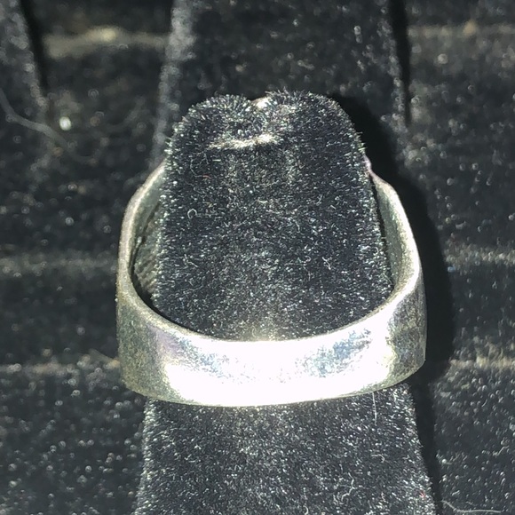 Size 8 Silver Tone Skull Boho Biker Ring - Picture 2 of 7